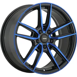 KONIG 55BB MYTH 18X8 GLOSS BLACK WITH BLUE TINTED CLEAR-COAT